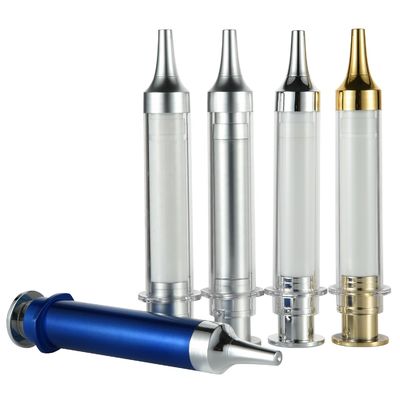 पीपी कॉलर पीईटीजी बॉडी खाली एयरलेस कॉस्मेटिक कंटेनर बोतल 5ml 10ml 20ml