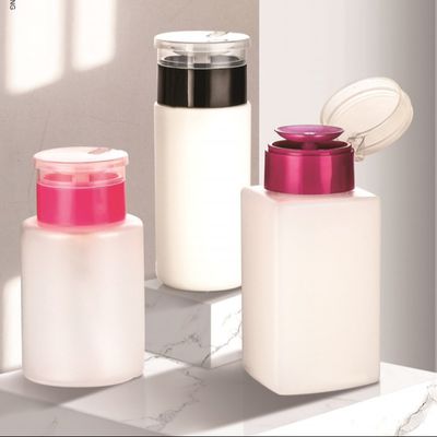 अच्छा दाम 100-200ML नेल पॉलिश रिमूवर पंप डिस्पेंसर बोतल व्यक्तिगत देखभाल के लिए अनुकूलित रंग ऑनलाइन